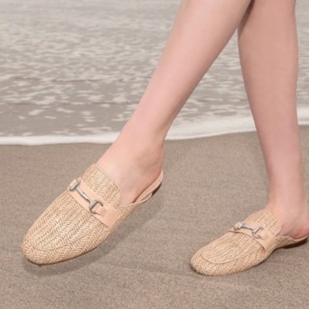 Steve Madden Kandi Raffia Loafers